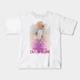 CAITLIN CLARK IN ABSTRACT PAINTING Kids T-Shirt